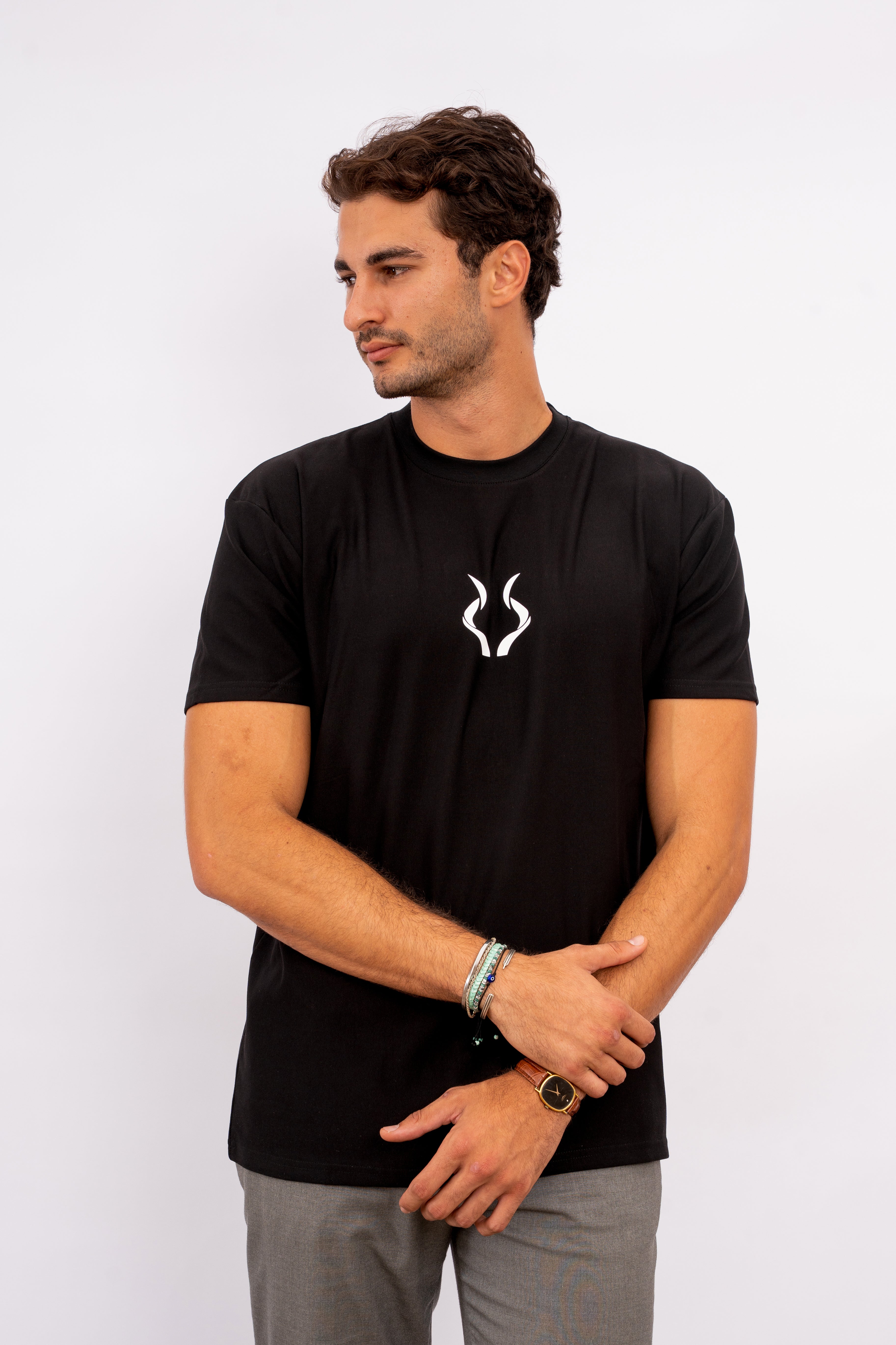 Oversized Script Black
