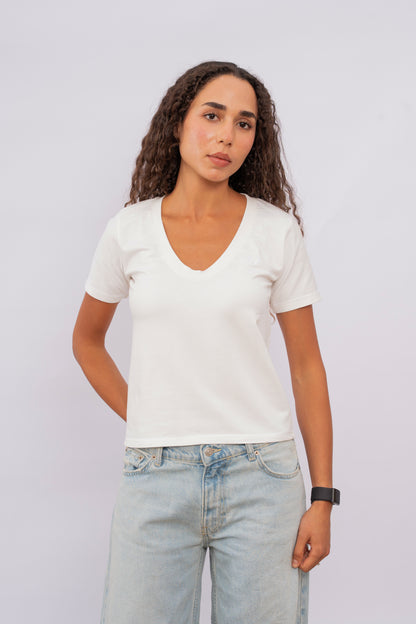 Plain U-Cut White