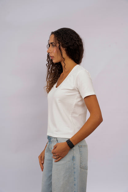 Plain U-Cut White