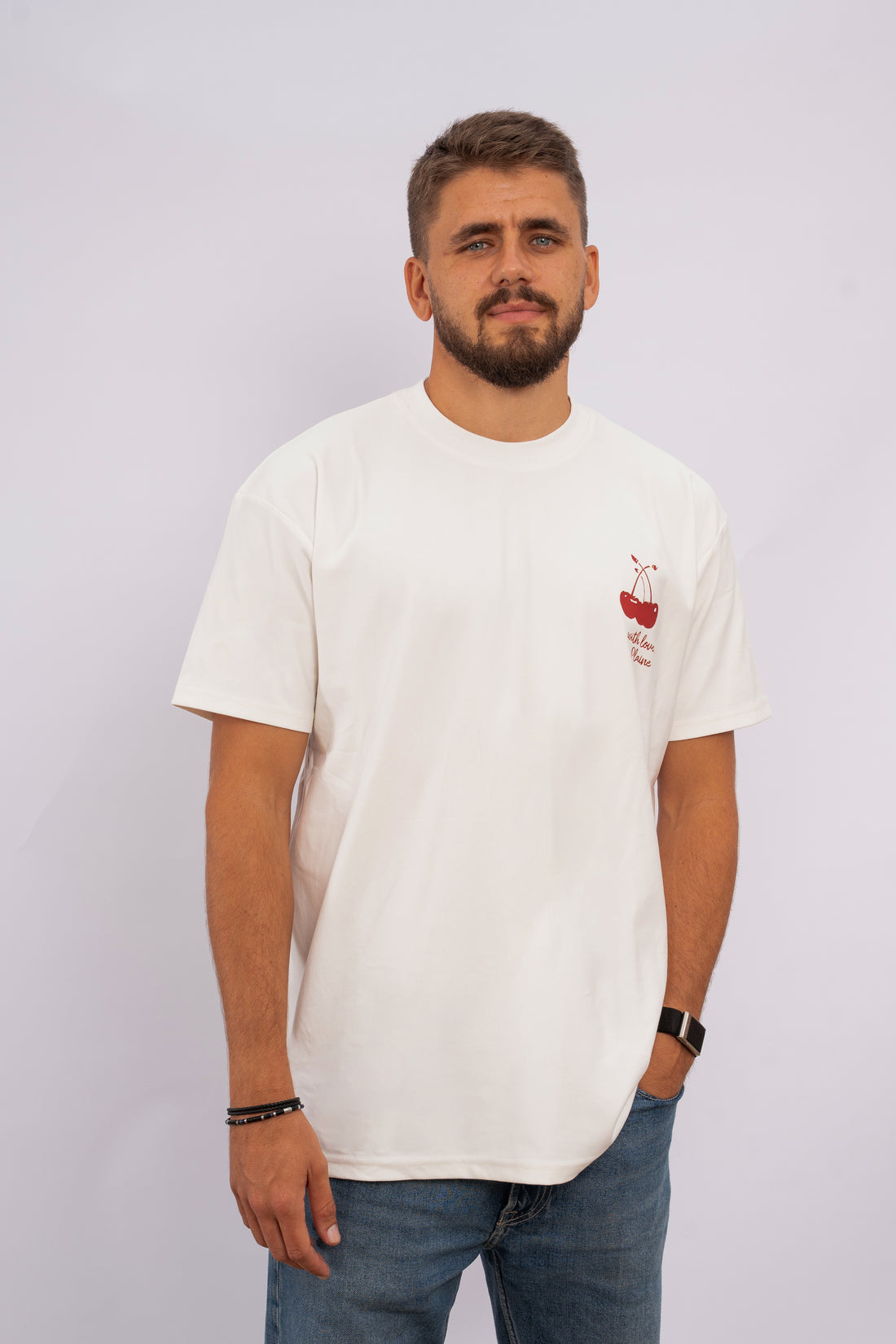 Oversized Cherry White