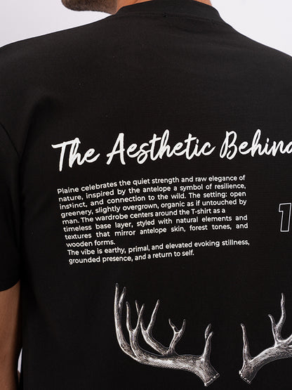 Oversized Script Black