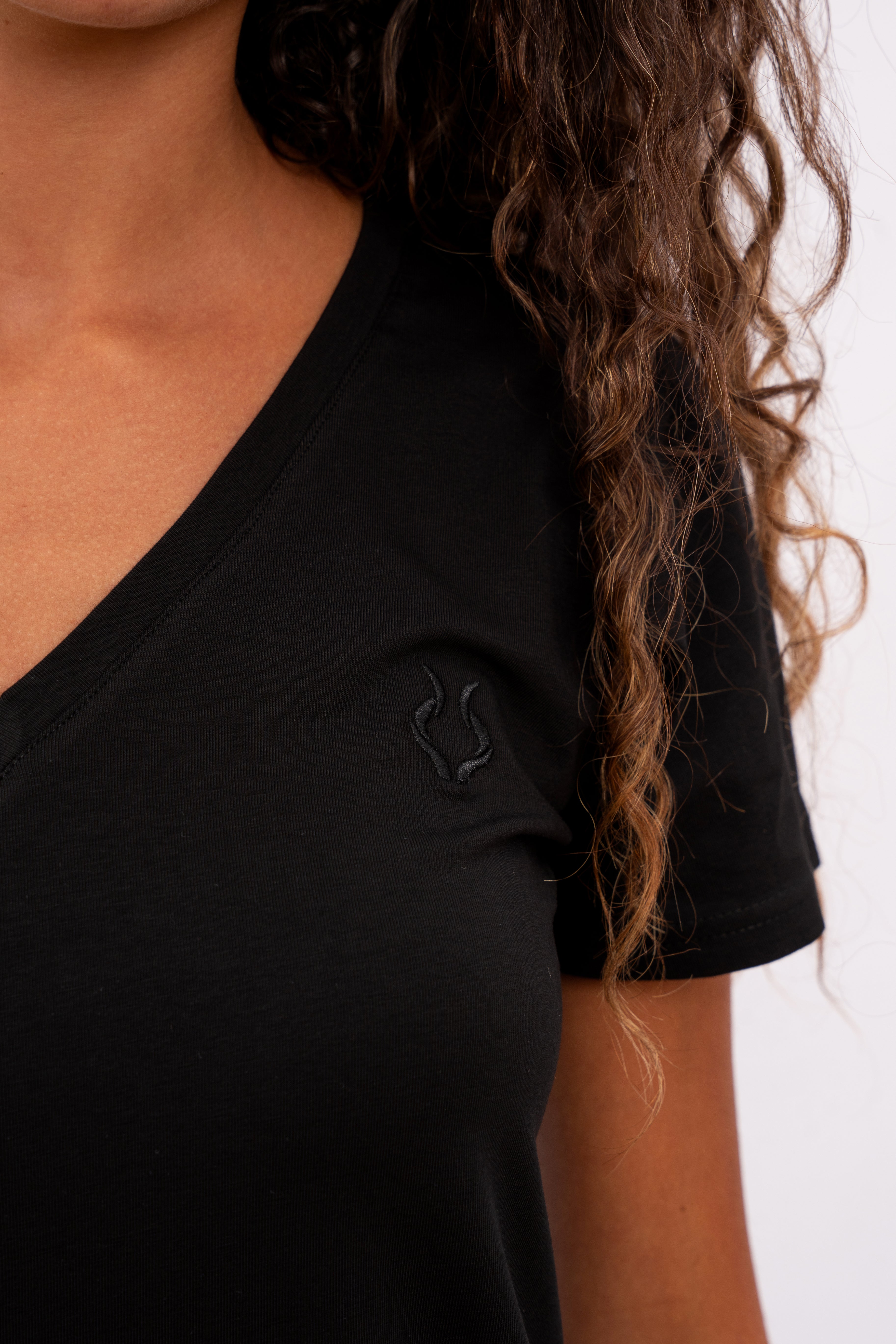 Plain V-Cut Black