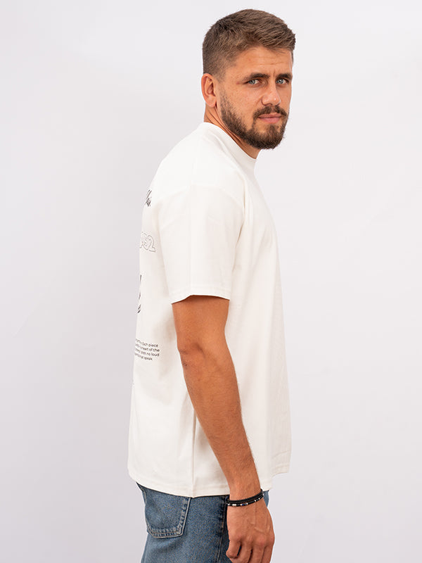 Oversized Script White