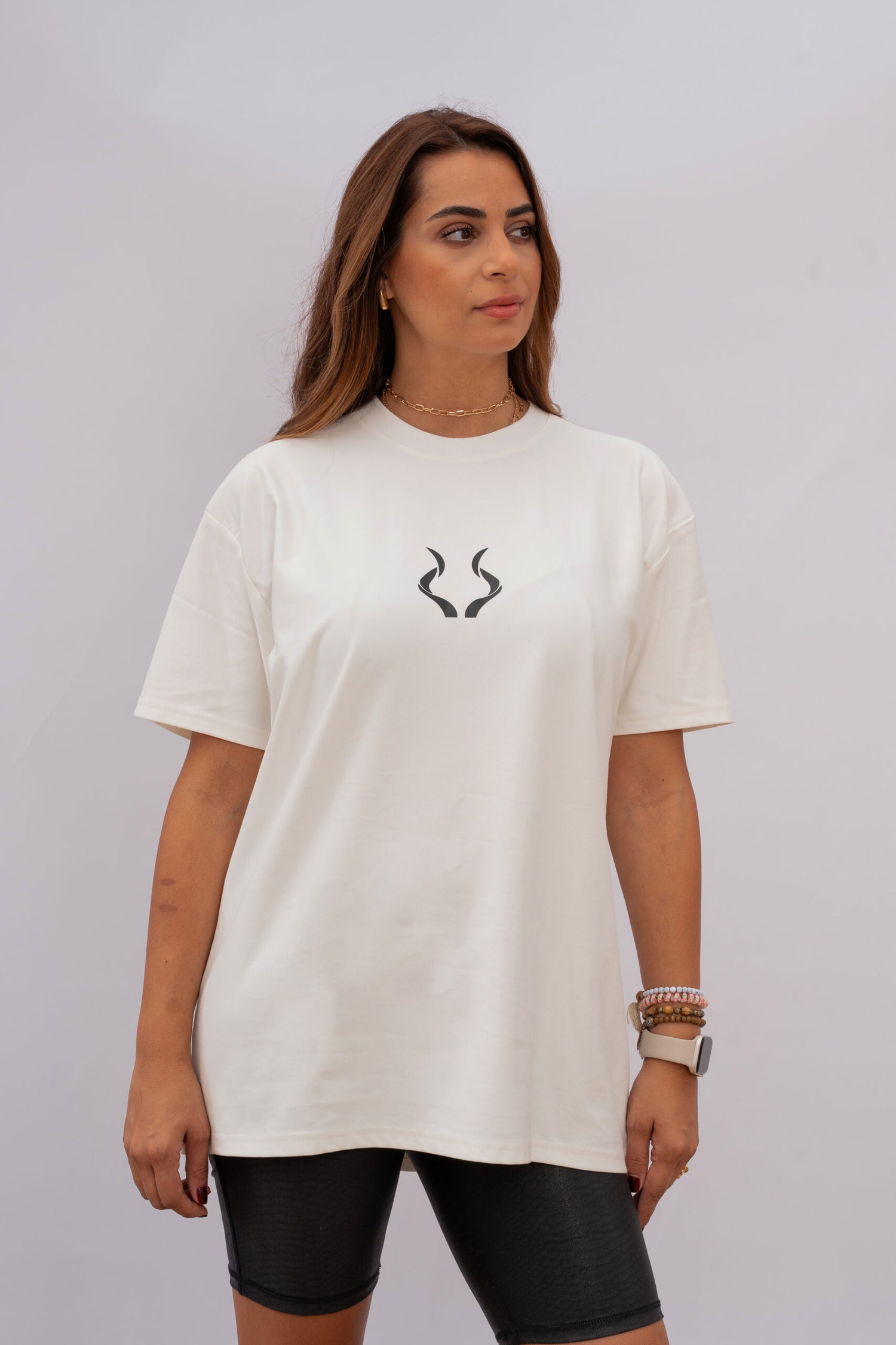 Oversized Script White