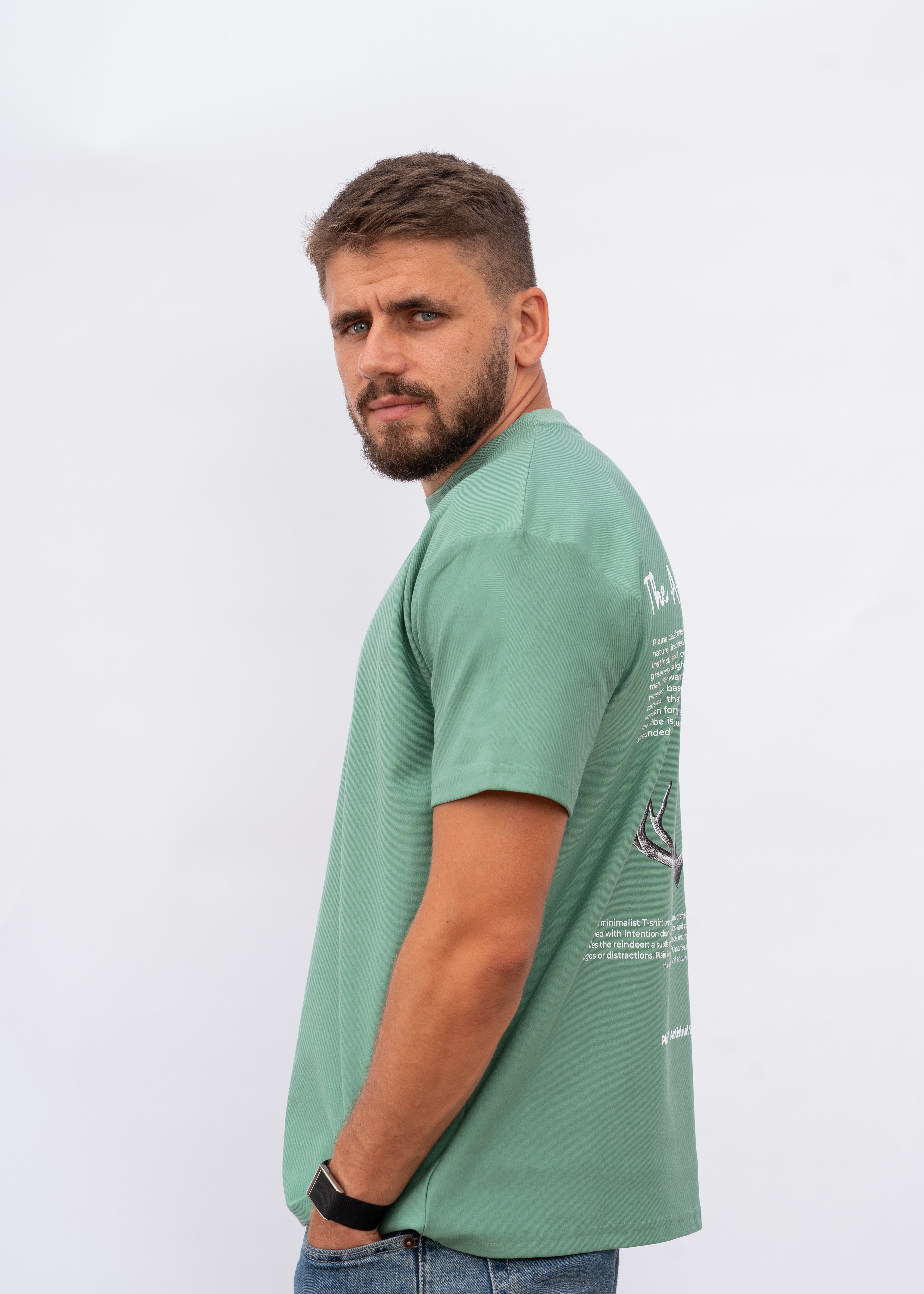 Oversized Script Green