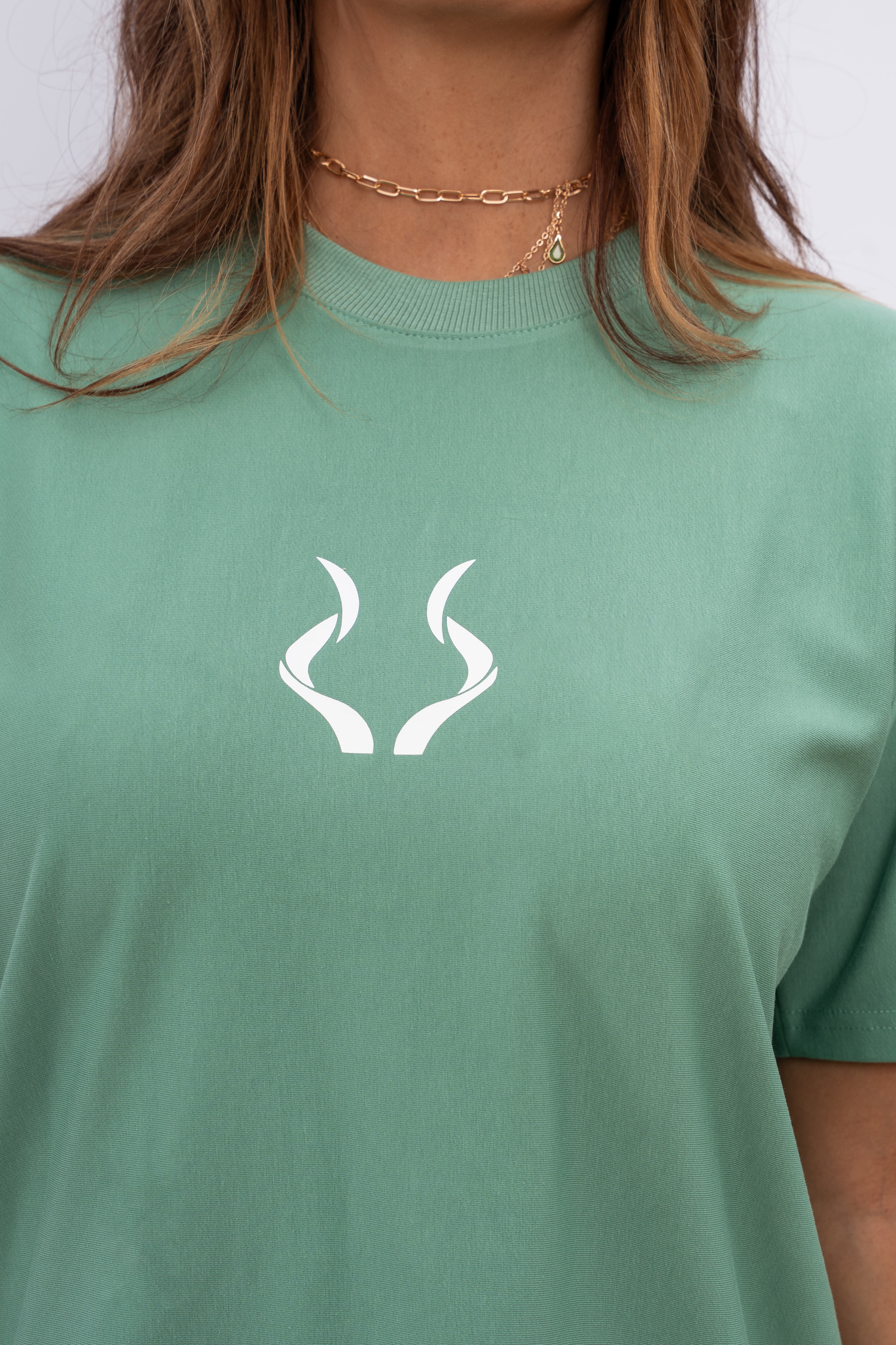 Oversized Script Green