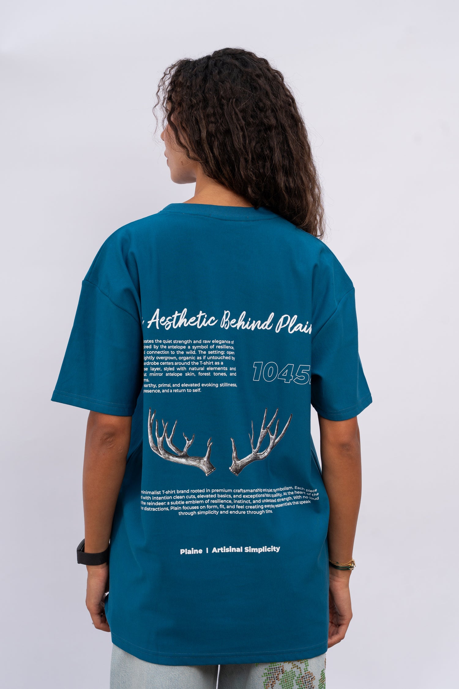 Oversized Script Blue