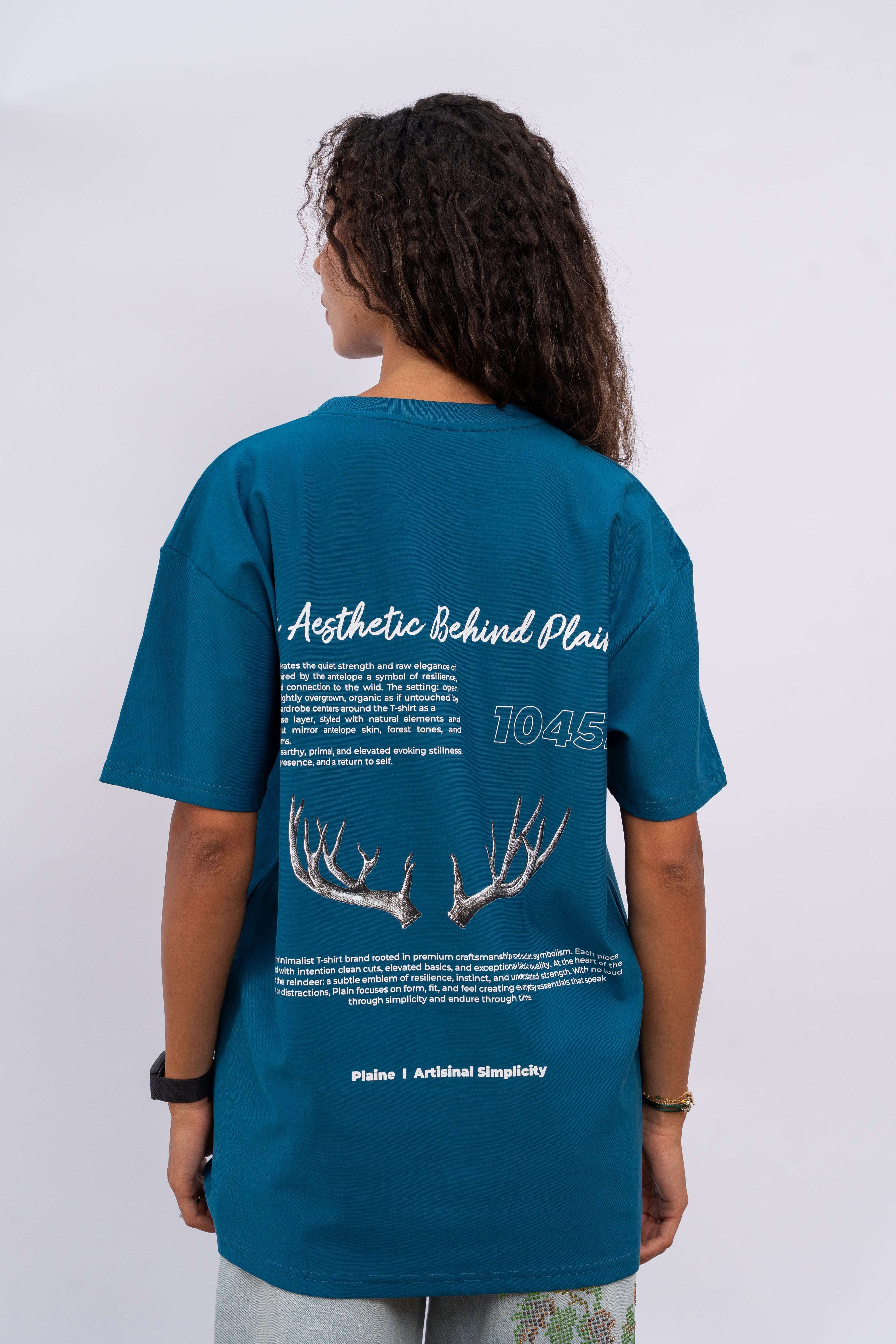 Oversized Script Blue
