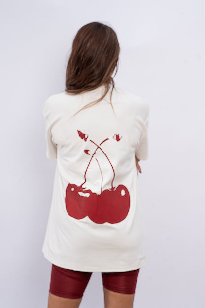 Oversized Cherry White